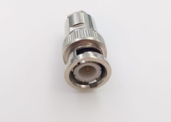 Surveillance Video RF Coaxial Connectors RF BNC Connector Male Plug Q9 Clamp With Cable